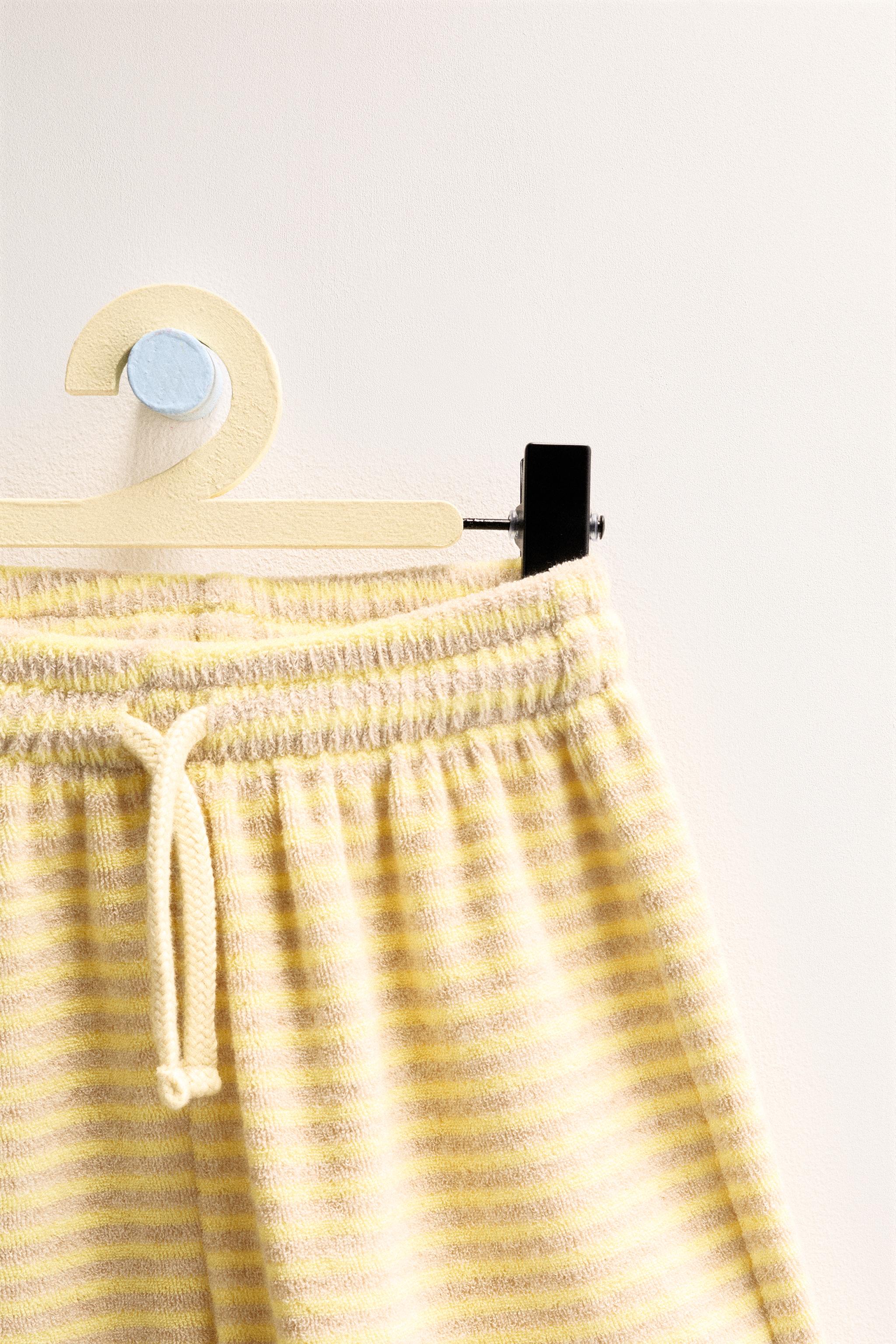ZARA TIMELESS - STRIPED TERRYCLOTH SHORTS